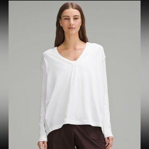 Lululemon Back in Action V-Neck Long Sleeve Shirt